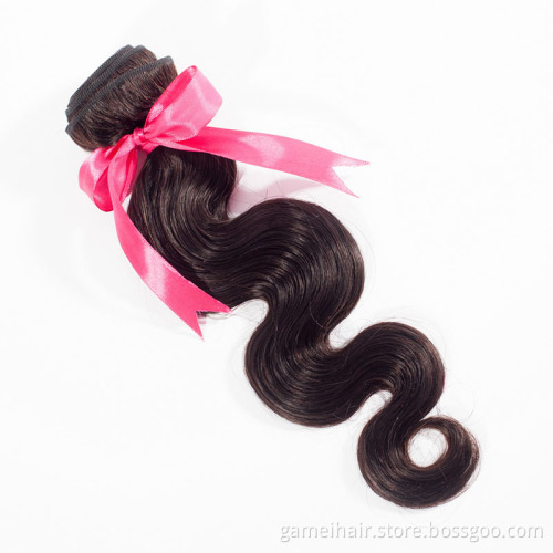 Unprocessed 10A Body Wave Virgin Hair Cuticle Aligned Peruvian Young Girl Donor Raw Human Hair Double Weft Extension BundBundles